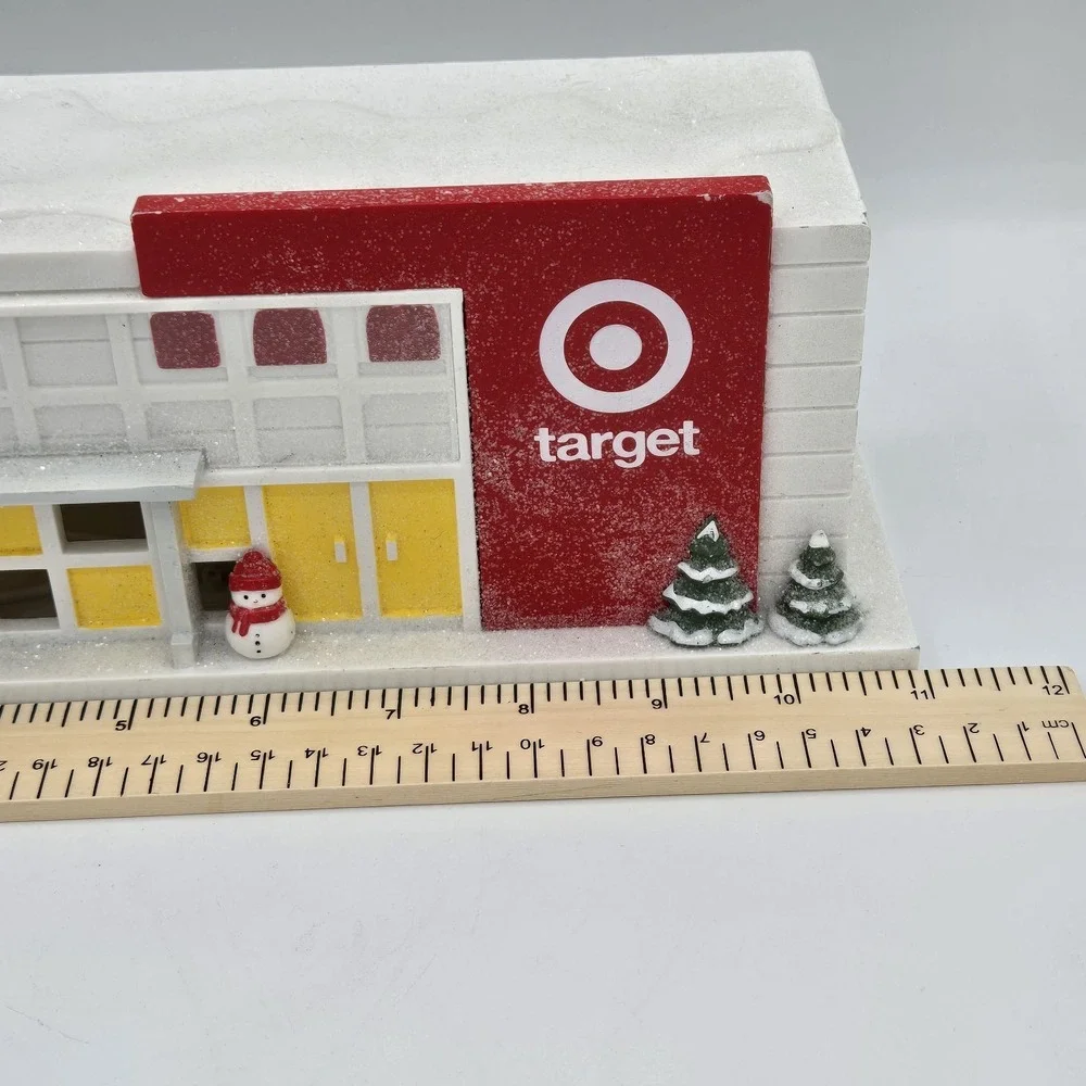 Target Bullseye Playground Light Up Target Store Mini‎ Christmas Village 2023